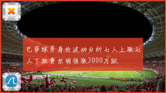 巴萨球员身价波动分析七人上涨七人下跌费尔明领涨3000万欧